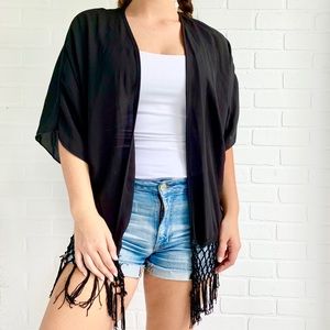 Chic Black Kimono